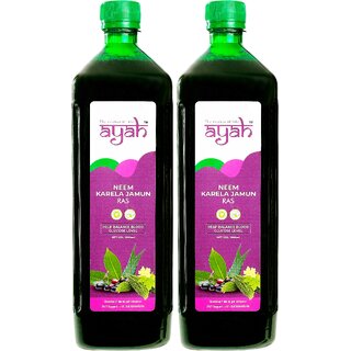 Ayah Neem Karela Jamun Combo Juice / Ras 1L + 1L Ayah Neem Karela Jamun Combo Juice / Ras 1L + 1L