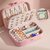 PU Big Jewellery Box  PU Leather Magnetic Buckle Portable Storage Box Case with Dividers Container for Rings, Earrings,