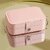 PU Big Jewellery Box  PU Leather Magnetic Buckle Portable Storage Box Case with Dividers Container for Rings, Earrings,