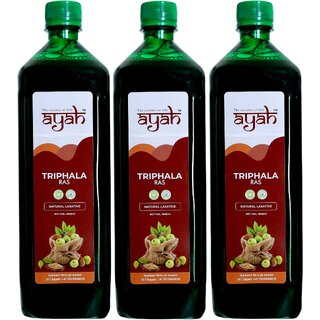 Ayah Triphala (Amla,Haritaki,Bibhitaki) Ras / Juice - Super Saver Pack of 3 x 1L Ayah Triphala (Amla,Haritaki,Bibhitaki) Ras / Juice - Super Saver Pack of 3 x 1L