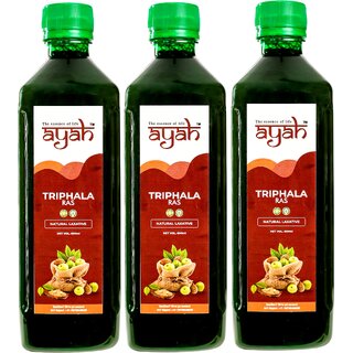 Ayah Triphala (Amla,Haritaki,Bibhitaki) Ras / Juice - SuperSaver Pack of 3x500ml Ayah Triphala (Amla,Haritaki,Bibhitaki) Ras / Juice - SuperSaver Pack of 3x500ml