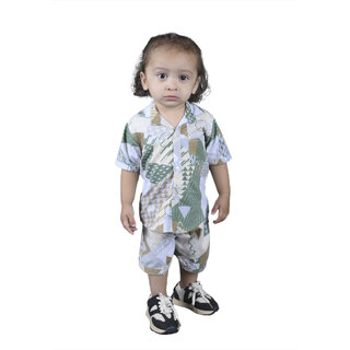 Kid Kupboard Cotton Baby Boys Shirt and Short Set, Multicolor, Half-Sleeves, 2-3 Years KIDS7182 Kid Kupboard Cotton Baby Boys Shirt and Short Set, Multicolor, Half-Sleeves, 2-3 Years KIDS7182