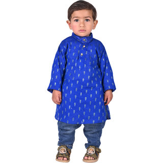 Kid Kupboard Cotton Baby Boys Kurta, Navy Blue, Full-Sleeves, 3-4 Years KIDS7185 Kid Kupboard Cotton Baby Boys Kurta, Navy Blue, Full-Sleeves, 3-4 Years KIDS7185