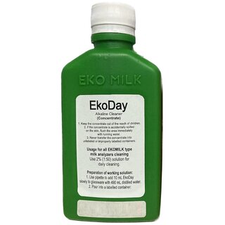 Eko Day Milk Analyser Cleaners EKO MILK Machine Cleaner Safe for Copper safe for All Type of Milk Analysers Combo pack 200ml each EKO DAY And EKO WEEK (Green) Eko Day Milk Analyser Cleaners EKO MILK Machine Cleaner Safe for Copper safe for All Type of Milk Analysers Combo pack 200ml each EKO DAY And EKO WEEK (Green)