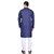 PrintCultr Men Kurta and Pyjama Set (Dark Blue, White)