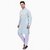 PrintCultr Men Kurta and Pyjama Set (Blue, White)