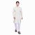 PrintCultr Men Kurta and Pyjama Set (White)