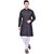 PrintCultr Men Kurta and Pyjama Set (Black)