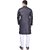 PrintCultr Men Kurta and Pyjama Set (Black)