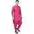 PrintCultr Men Dhoti & Kurta Set (Pink)