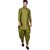 PrintCultr Men Dhoti & Kurta Set (Green)