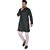 PrintCultr Men Kurta and Pyjama Set (Black)