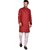 PrintCultr Men Kurta and Pyjama Set (Maroon, White)