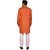 PrintCultr Men Kurta and Pyjama Set (Orange, White)