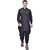 PrintCultr Men Dhoti & Kurta Set (Black)