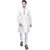 PrintCultr Men Kurta and Pyjama Set (White)