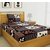 Bedzy Flat Single Bedsheet with 1 Pillow Covers | Wrinklefree Bedsheet | Choclate Colour Single Bed