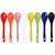 Plastic 10 Pieces Masala Spoon Set for Home/Kitchen