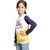 Kid Kupboard Cotton Girls T-Shirt, Multicolor, Full-Sleeves, 7-8 Years KIDS7222