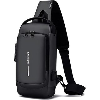 Manav Enterprises Chest Bag USB Men Crossbody Sling Bag Men Crossbody Bag For Men (Multicolor) Manav Enterprises Chest Bag USB Men Crossbody Sling Bag Men Crossbody Bag For Men (Multicolor)