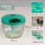 450 ML String Chopper for Kitchen Manual Chopper for Vegetable, Onion, Garlic Cutter 3 Blades 1 Plastic Whisker