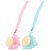 Loofah Back Scrubber Long Handle Shower Body Brush with Soft Mesh Sponge for Women Skin Exfoliating Bath, Massage