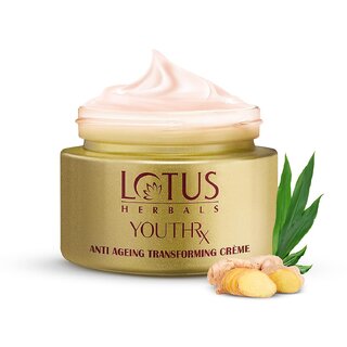 Lotus Herbals YouthRx Anti Ageing Transforming Cream  SPF 25  PA+++  Preservative Free  50g
