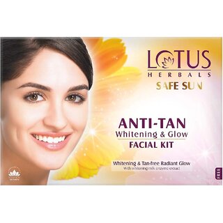 Lotus Herbals Safe Sun Anti Tan Kit 4 in 1 Pack 4 steps Reduces Skin Tan With Milk Enzyme Extract300g Lotus Herbals Safe Sun Anti Tan Kit 4 in 1 Pack 4 steps Reduces Skin Tan With Milk Enzyme Extract300g