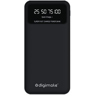                       DG-PB-1004 10000mAh Power Bank  22.5W Fast Charging  LED Display  Dual Input  Type-C Output  Black                                              