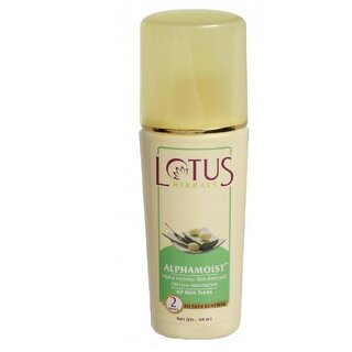                       Lotus Herbals Alphamoist Alpha Hydroxy Skin Renewal Oil-free Moisturiser  For All Skin Types  80ml                                              