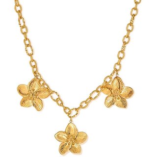                       Hip Hop Jewelry Accessories Necklace Big Flowers Pendant                                              