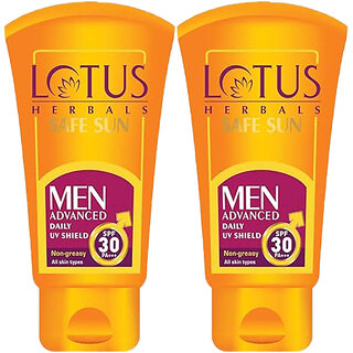 Lotus Herbals Men Daily Uv Sheild Pa+++ Spf-30 100g ( Pack Of 2 ) Lotus Herbals Men Daily Uv Sheild Pa+++ Spf-30 100g ( Pack Of 2 )