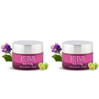                       Lotus Herbals Youthrx Firm  Bright Night CreamBakuchiol Retinol Vitamin CAnti Ageing  Brightening50G( Pack Of 2                                              