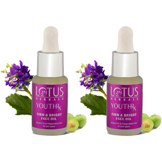 Lotus Herbals Youthrx Firm Bright Face Oil Bakuchiol Retinol Vitamin C Anti Ageing Brightening 15Ml (Pack Of 2) Lotus Herbals Youthrx Firm Bright Face Oil Bakuchiol Retinol Vitamin C Anti Ageing Brightening 15Ml (Pack Of 2)