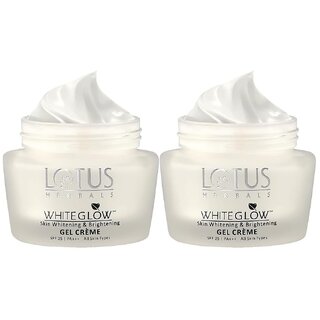                       Lotus Herbals Whiteglow Skin Whitening  Brightening Deep Moisturising Cream Spf 20  Pa+++ 40G ( Pack Of 2 )                                              