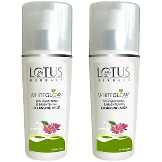 Lotus Herbals Whiteglow Skin Whitening Brightening Cleansing MilkRemove Dead Cells80Ml ( Pack Of 2 ) Lotus Herbals Whiteglow Skin Whitening Brightening Cleansing MilkRemove Dead Cells80Ml ( Pack Of 2 )