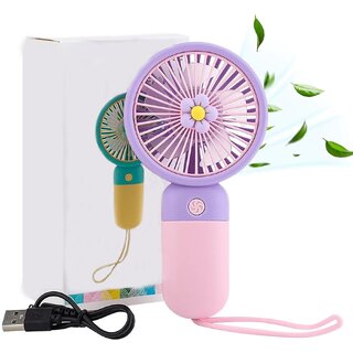                       DAYBETTER Portable Mini Fan Rechargeable Hand Fan Handheld fan Lightweight Easy Portability for Indoor and Outdoor                                              