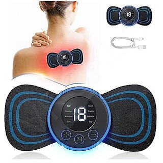                       Wox Body Massager Machine for Pain Relief Wireless Vibrating Massager 8 Mode  19 Strength Level EMS Massager                                              