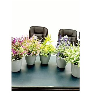 De Gardenia Mini Artificial Plants Multicolours Lifelike Fake PlantsHome and Office Decor Mini Artificial Plants Set for Home and Office Decor Lifelike Fake Plants (PurplePinkYellowBlueWhite 1) De Gardenia Mini Artificial Plants Multicolours Lifelike Fake PlantsHome and Office Decor Mini Artificial Plants Set for Home and Office Decor Lifelike Fake Plants (PurplePinkYellowBlueWhite 1)