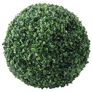                       De Gardenia Artificial Grass Hanging Topiary Ball 38/48/54 cm UV Resistant Green Decorative Ball for Outdoor and Indoor Garden Patio (Pack of 1) (38X38 CM)                                              