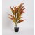 De Gardenia Artificial Plant Leaves Tropical Monstera Large Artificial Plants Fake Zebra Leaf Plastic Palm Tree Branch for Home Garden Decor | 26 Leaves (Height : 76CM Green-C) Pot Not Included