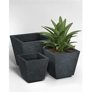 De Gardenia Pots and PlantersSize of GK 12 14 16 InchPack of 3 Pots for Plants Highly Durable Polymers Lightweight Indoor Outdoor Plant Pots (121416 Set of 3 Grey) De Gardenia Pots and PlantersSize of GK 12 14 16 InchPack of 3 Pots for Plants Highly Durable Polymers Lightweight Indoor Outdoor Plant Pots (121416 Set of 3 Grey)