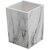 De Gardenia Artificial Melamine Marble Texture Flower Pots | Indoor Pots for Living Room Office and Home Decor | Plant Not Included (White_1) Pack of-1