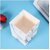 De Gardenia Artificial Melamine Marble Texture Flower Pots | Indoor Pots for Living Room Office and Home Decor | Plant Not Included (White_1) Pack of-1
