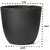 De Gardenia 11 Cm Small Black Plastic Planters Set of 5 | Modern Decorative Nursery Pots for Indoor and Outdoor Garden House Plants Flowers Herbs African Violets