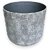 De Gardenia Melamine Pot | Indoor Plant Planter | Decorative Tabletop Pot for Living Room and Office | Pack of 1 (Grey) (Small)