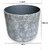 De Gardenia Melamine Pot | Indoor Plant Planter | Decorative Tabletop Pot for Living Room and Office | Pack of 1 (Grey) (Small)