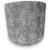 De Gardenia Melamine Pot | Indoor Plant Planter | Decorative Tabletop Pot for Living Room and Office | Pack of 1 (Grey) (Small)