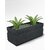 De Gardenia FOXB GT Rectangle Pots for Plants Durable Lightweight Polymers Indoor/Outdoor Flower Pot for Living Room Balcony Garden and Office Decor (Grey 21 Inch)