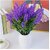 De Gardenia Realistic Faux Lavender Flowers with Lifelike Leaves | Natural Color Variation | Ideal for Home Decor Weddings Centerpieces and Floral Decorations (Lavender Pack of 3)